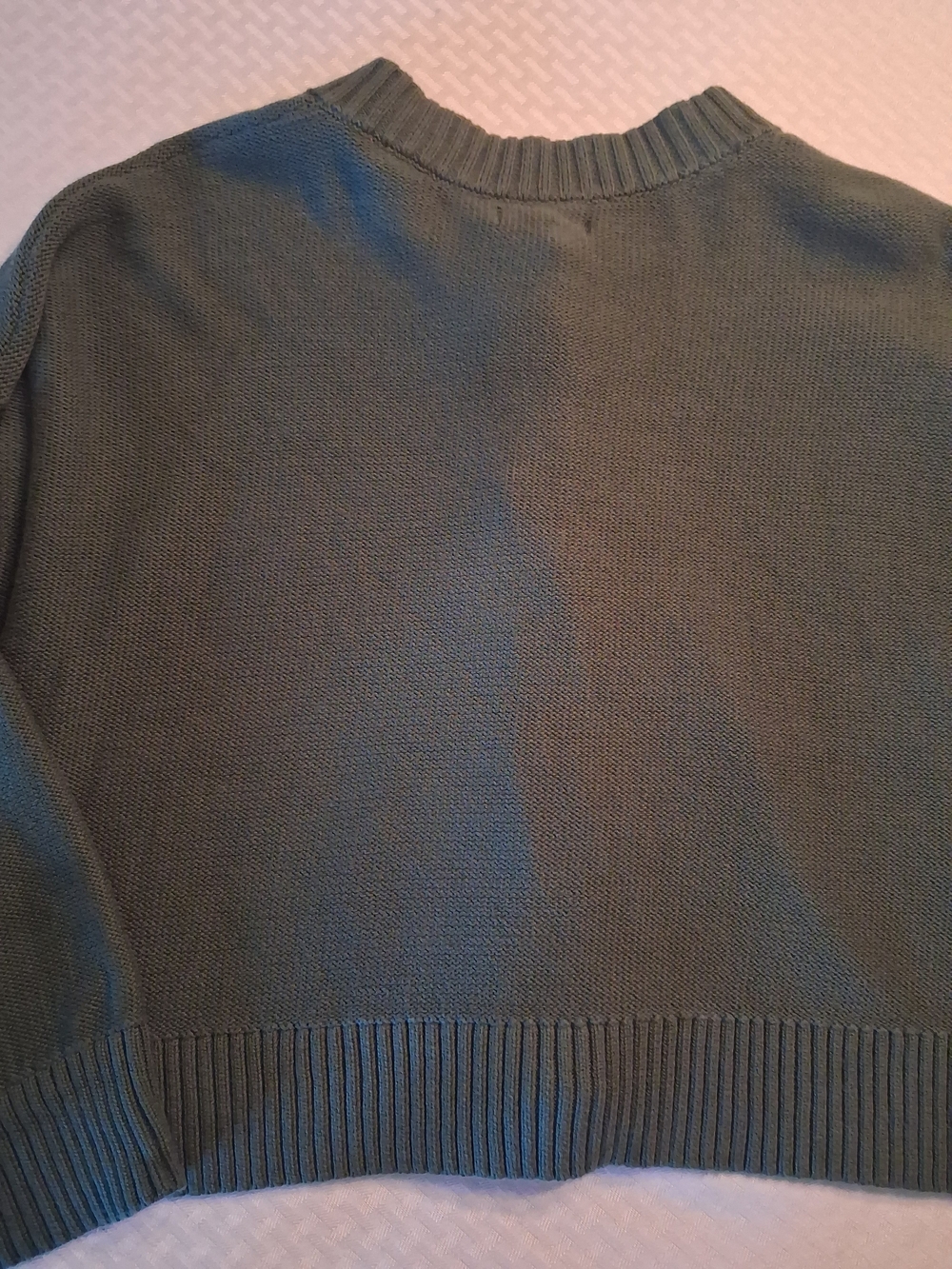 Quince Olive Green Button-Front Cardigan - Picture 8 of 8